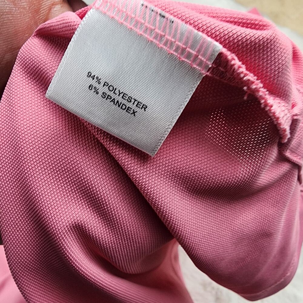 Peter Millar Men Summer Comfort Golf Performance Polo Shirt Short Sleeve Pink XL - Picture 5 of 5